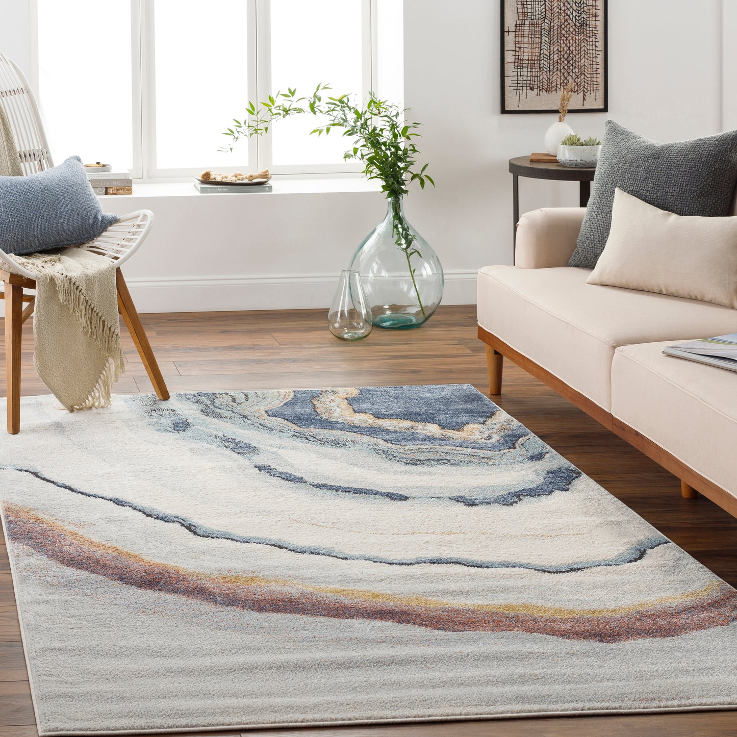 Ella 30611 Machine Woven Synthetic Blend Indoor Area Rug by Surya Rugs