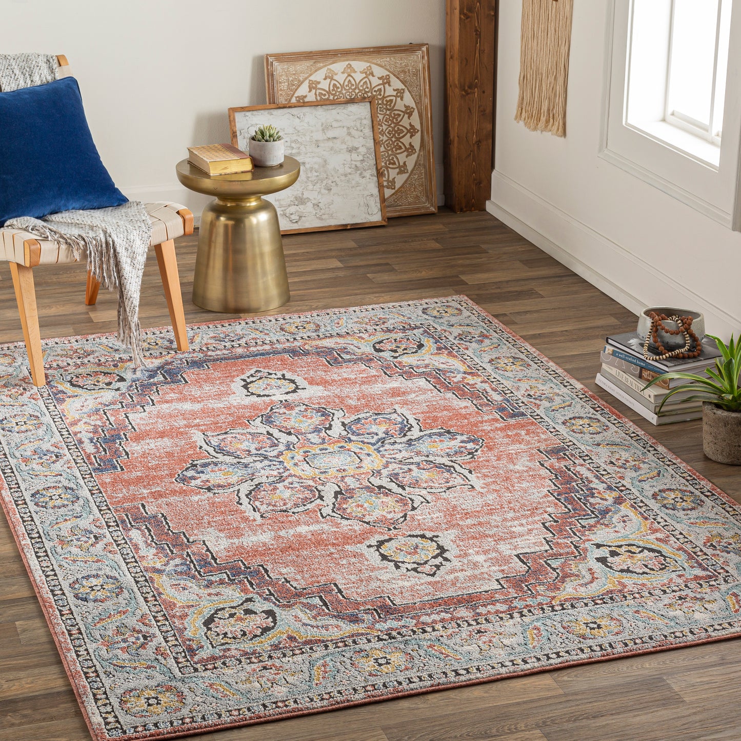 Ella 30614 Machine Woven Synthetic Blend Indoor Area Rug by Surya Rugs