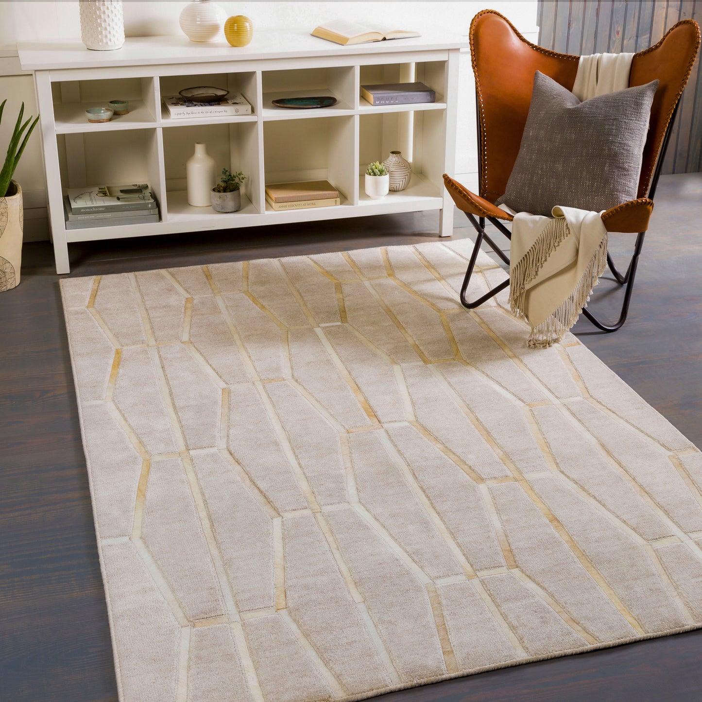 Eloquent 29556 Hand Crafted Synthetic Blend Indoor Area Rug by Surya Rugs