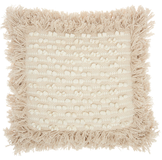 Life Styles DL026 Cotton Loop Stripe Center Throw Pillow From Mina Victory By Nourison Rugs