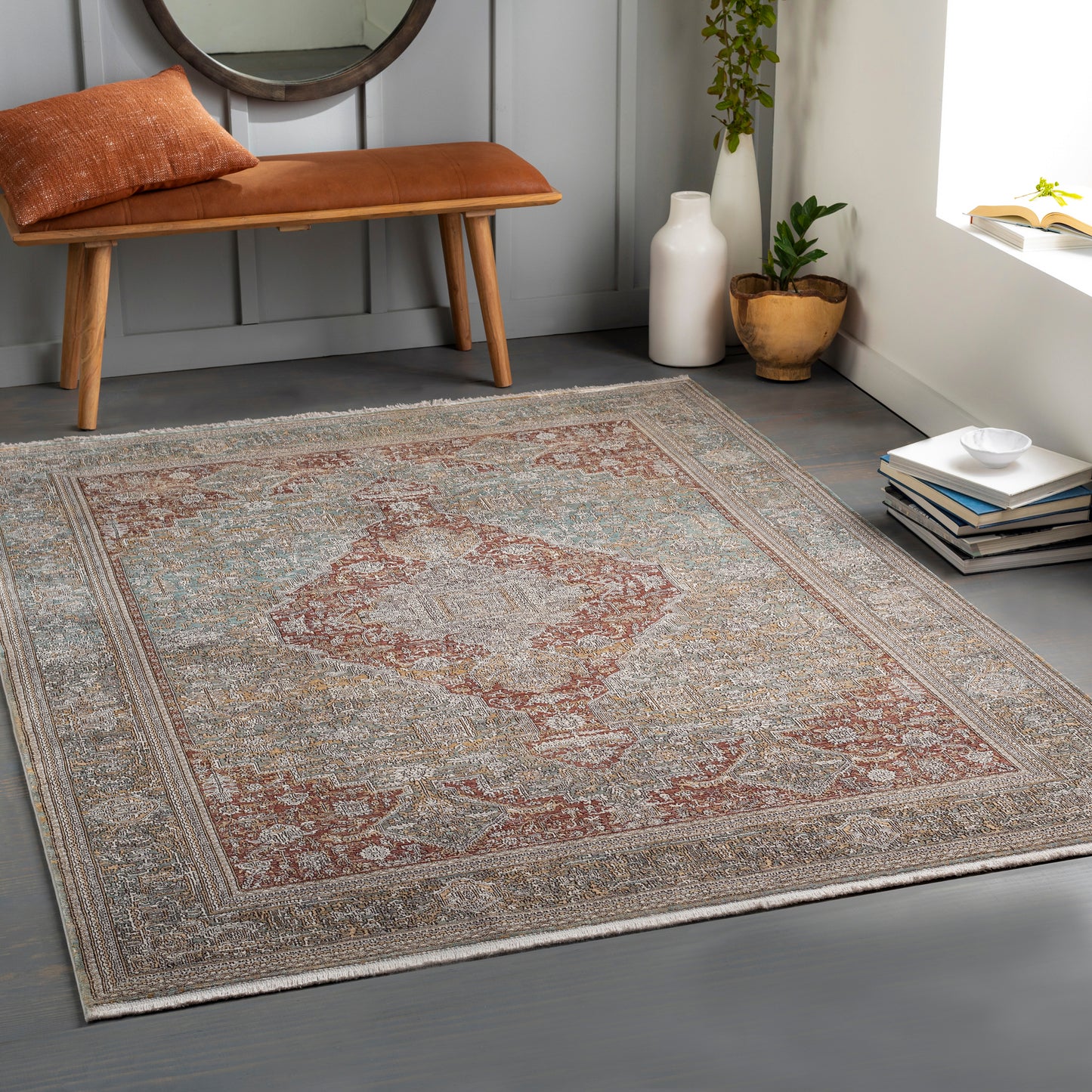 Eclipse 30007 Machine Woven Synthetic Blend Indoor Area Rug by Surya Rugs