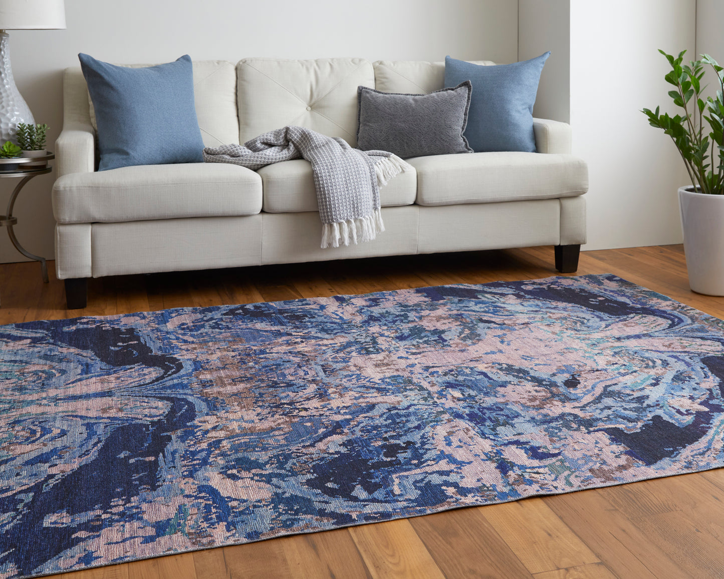 Mathis 39HZF Power Loomed Synthetic Blend Indoor Area Rug by Feizy Rugs