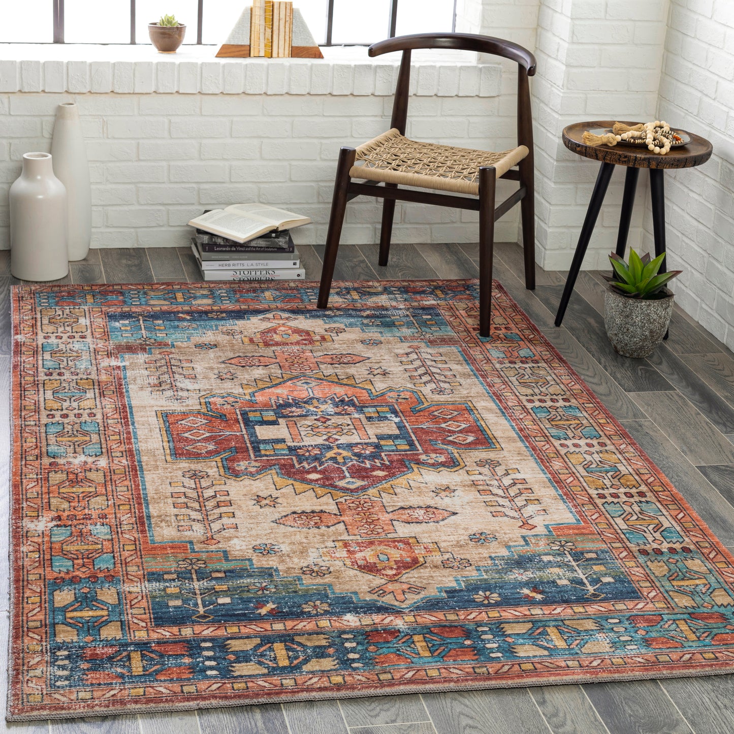 Erin 27089 Machine Woven Synthetic Blend Indoor Area Rug by Surya Rugs