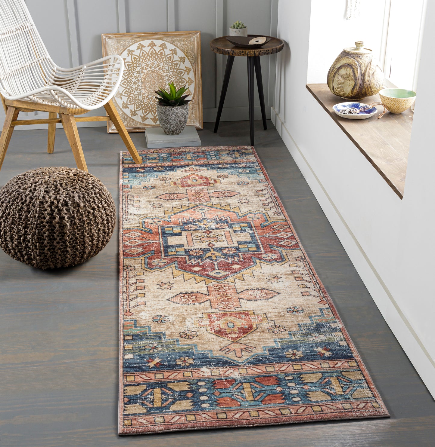 Erin 27089 Machine Woven Synthetic Blend Indoor Area Rug by Surya Rugs