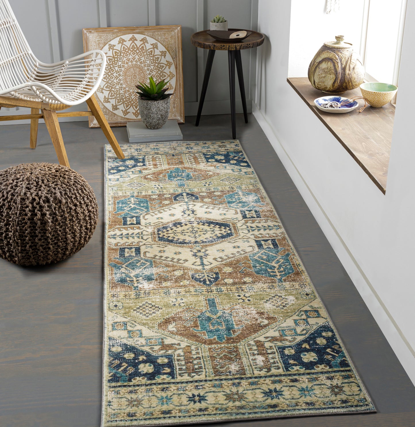 Erin 27091 Machine Woven Synthetic Blend Indoor Area Rug by Surya Rugs