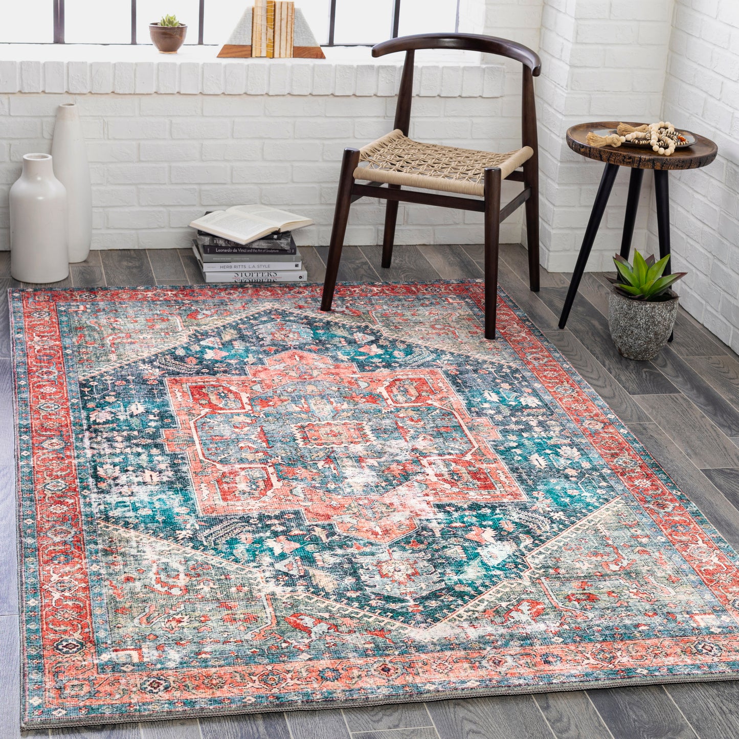 Erin 27093 Machine Woven Synthetic Blend Indoor Area Rug by Surya Rugs