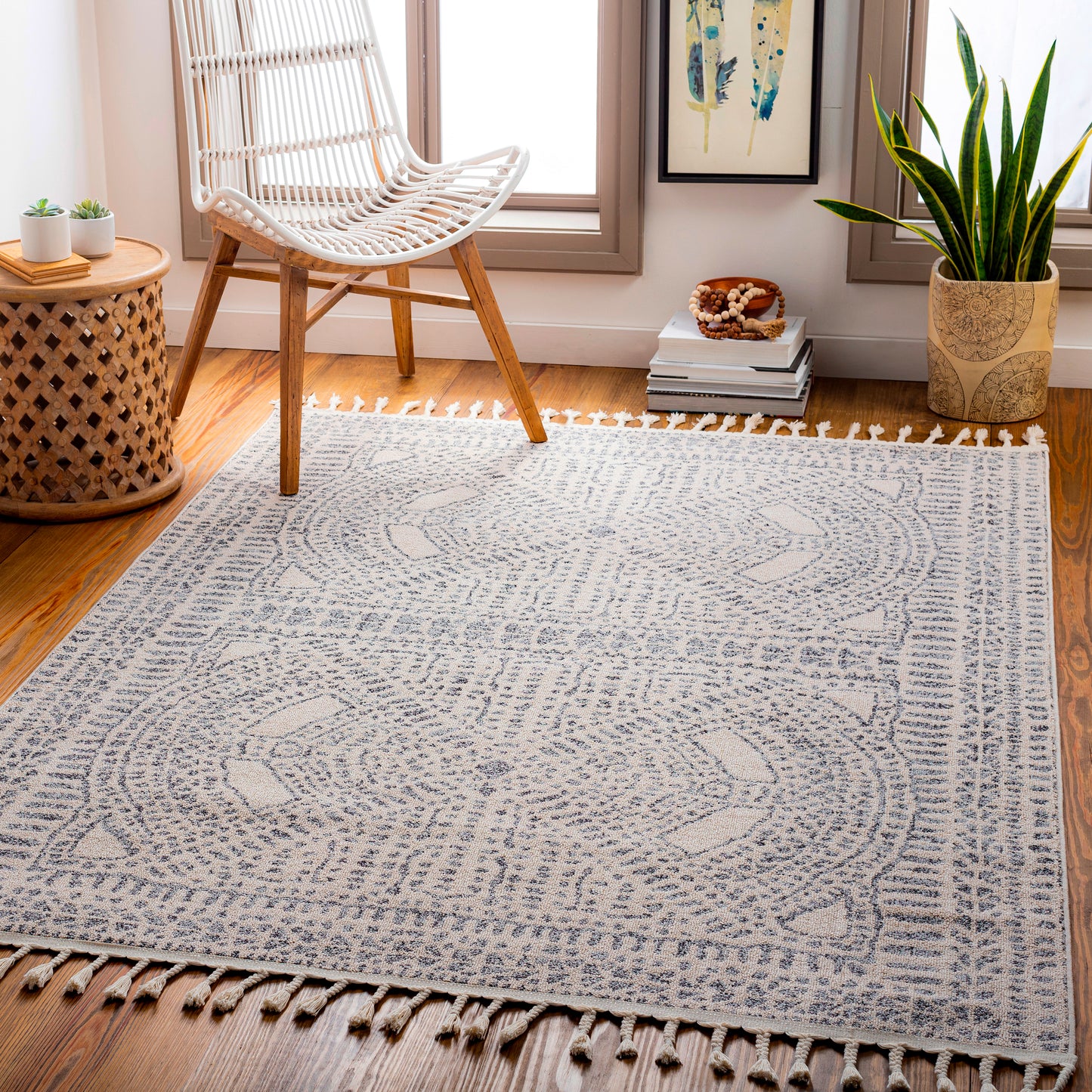 Euphoria 27353 Machine Woven Synthetic Blend Indoor Area Rug by Surya Rugs