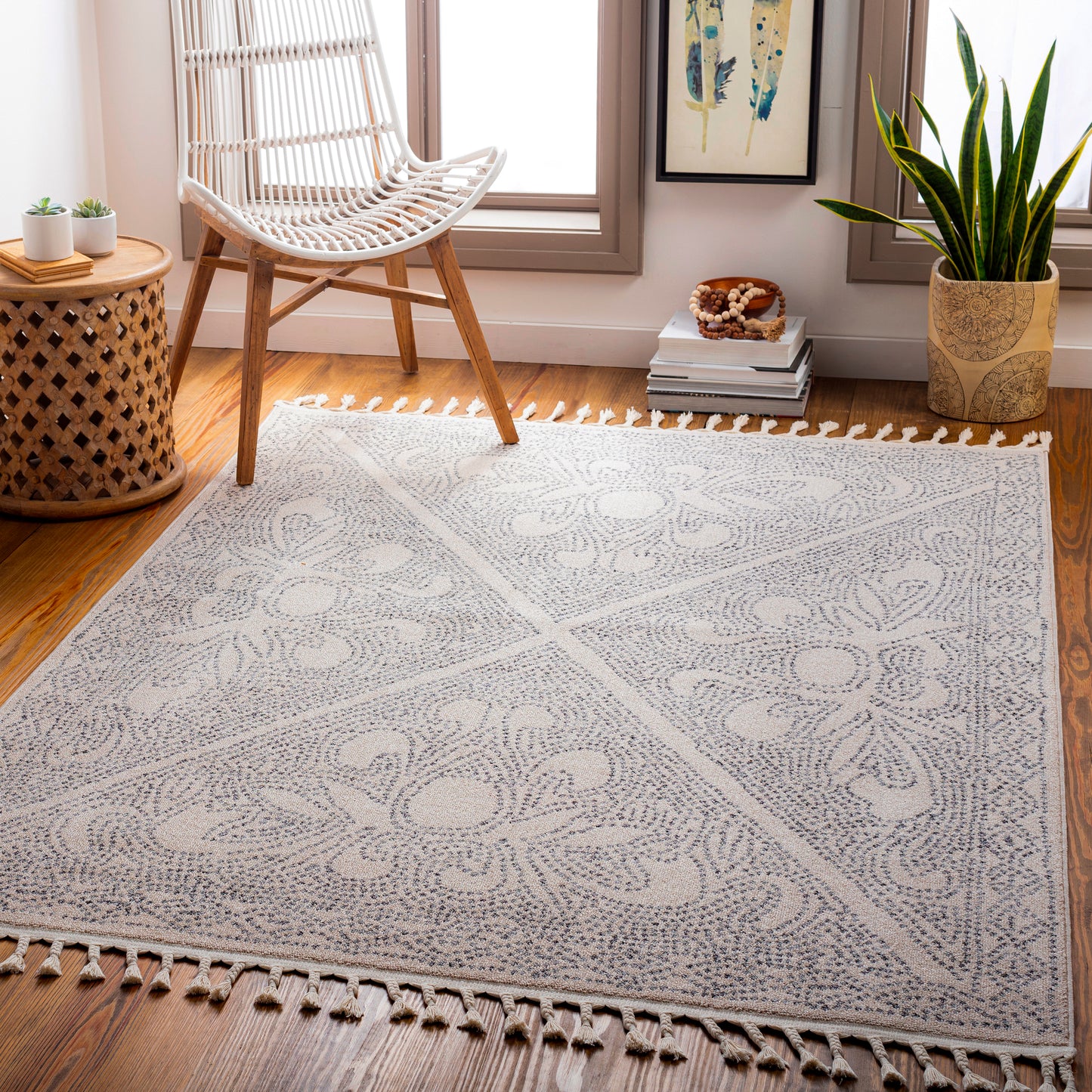 Euphoria 27354 Machine Woven Synthetic Blend Indoor Area Rug by Surya Rugs