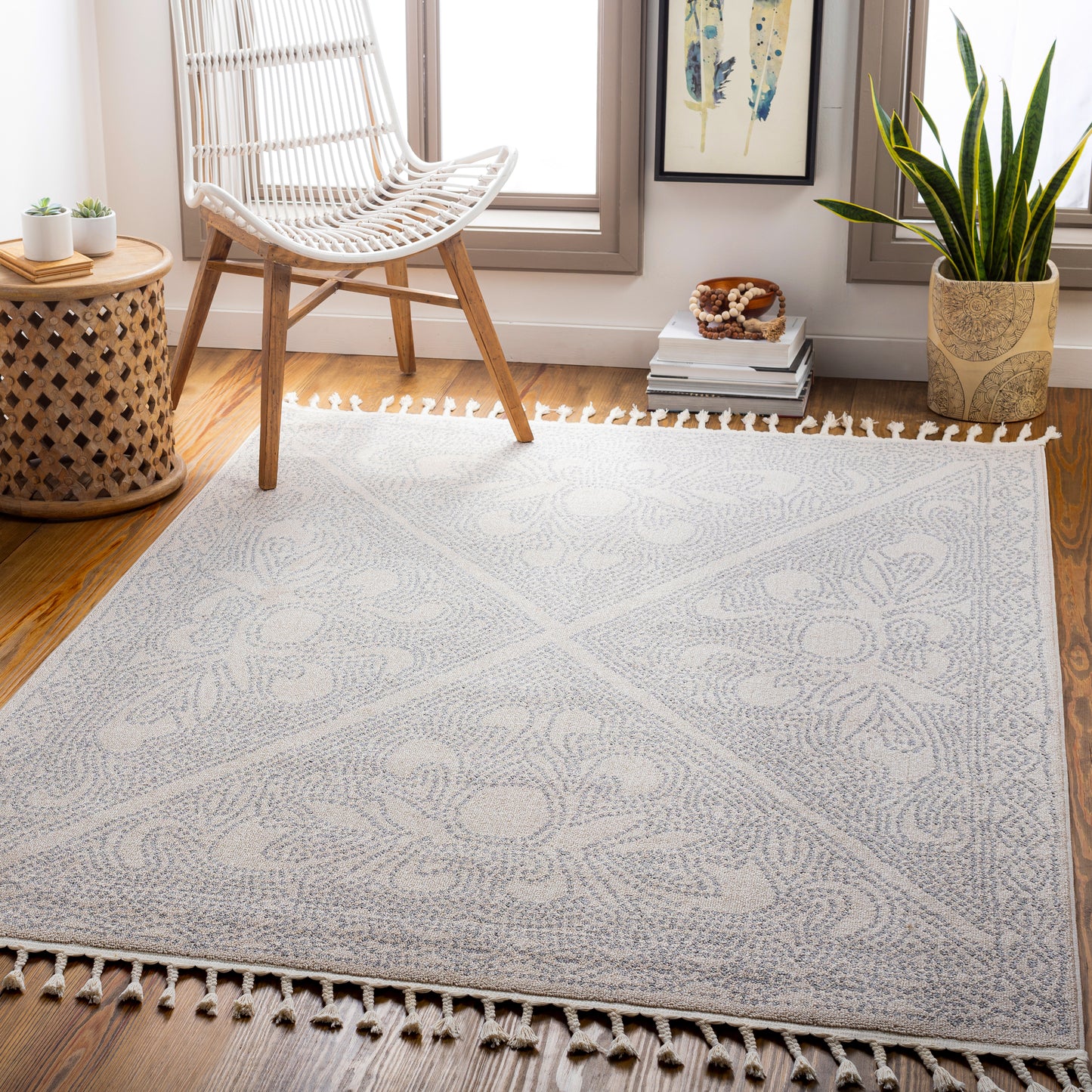 Euphoria 27354 Machine Woven Synthetic Blend Indoor Area Rug by Surya Rugs