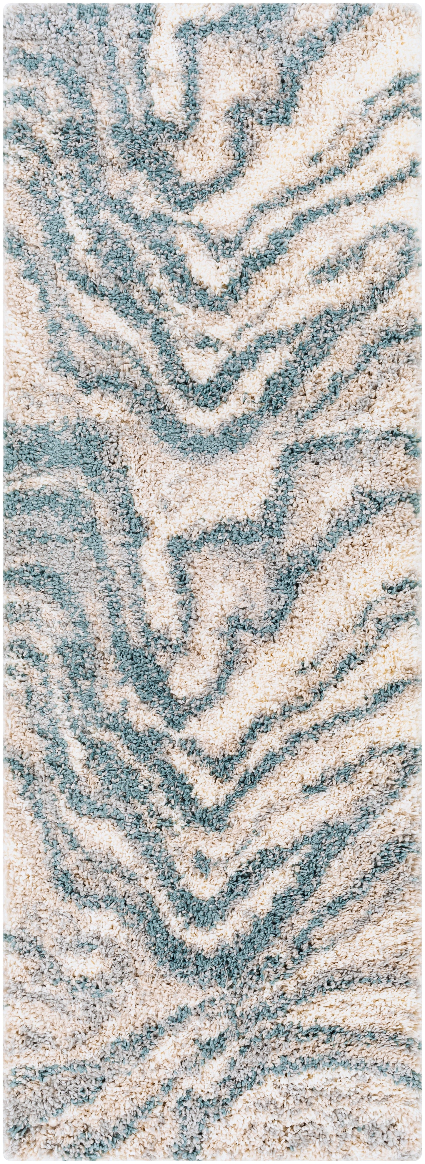 Eskimo Shag 29155 Machine Woven Synthetic Blend Indoor Area Rug by Surya Rugs