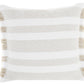 Life Styles SS919 Cotton Chambray Stripes Throw Pillow From Mina Victory By Nourison Rugs