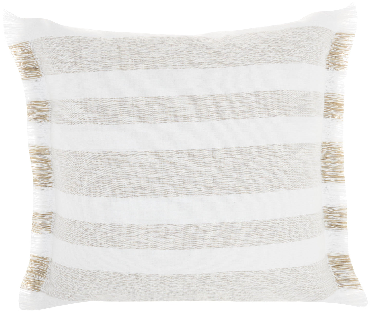 Life Styles SS919 Cotton Chambray Stripes Throw Pillow From Mina Victory By Nourison Rugs