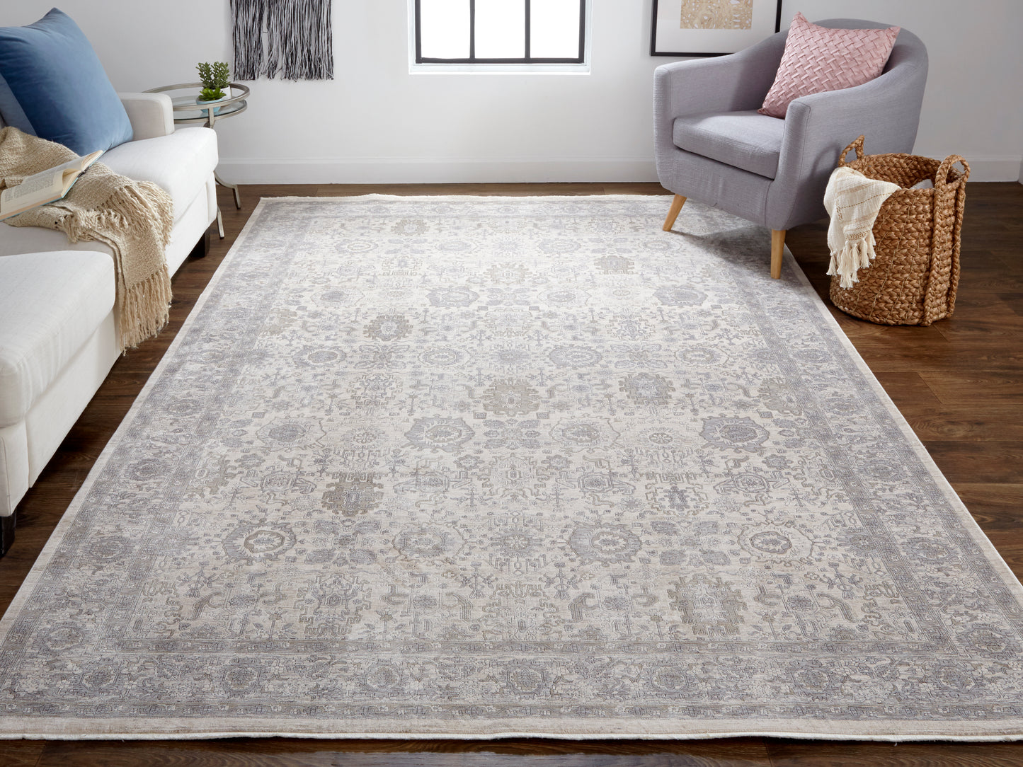 Marquette 3776F Machine Made Synthetic Blend Indoor Area Rug by Feizy Rugs