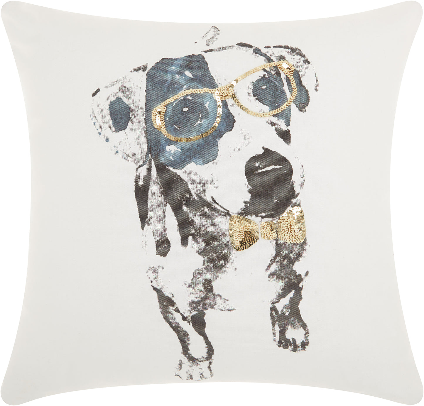 Luminescence JB073 Cotton Glitter Dalmation Throw Pillow From Mina Victory By Nourison Rugs