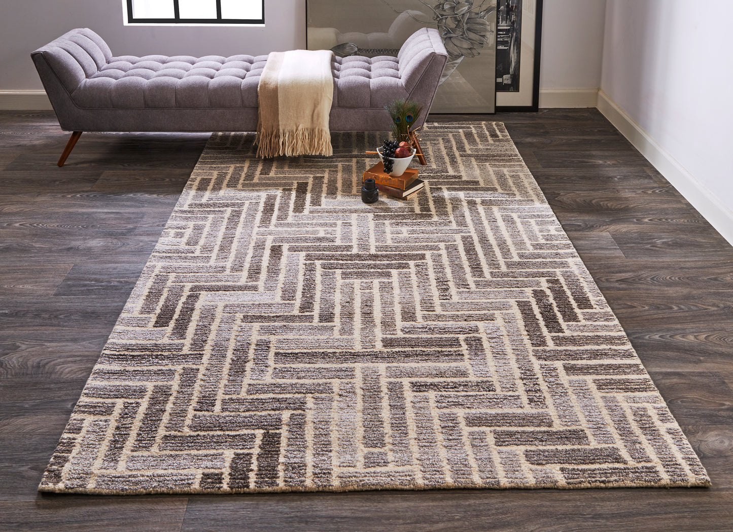 Asher 8768F Hand Tufted Wool Indoor Area Rug by Feizy Rugs
