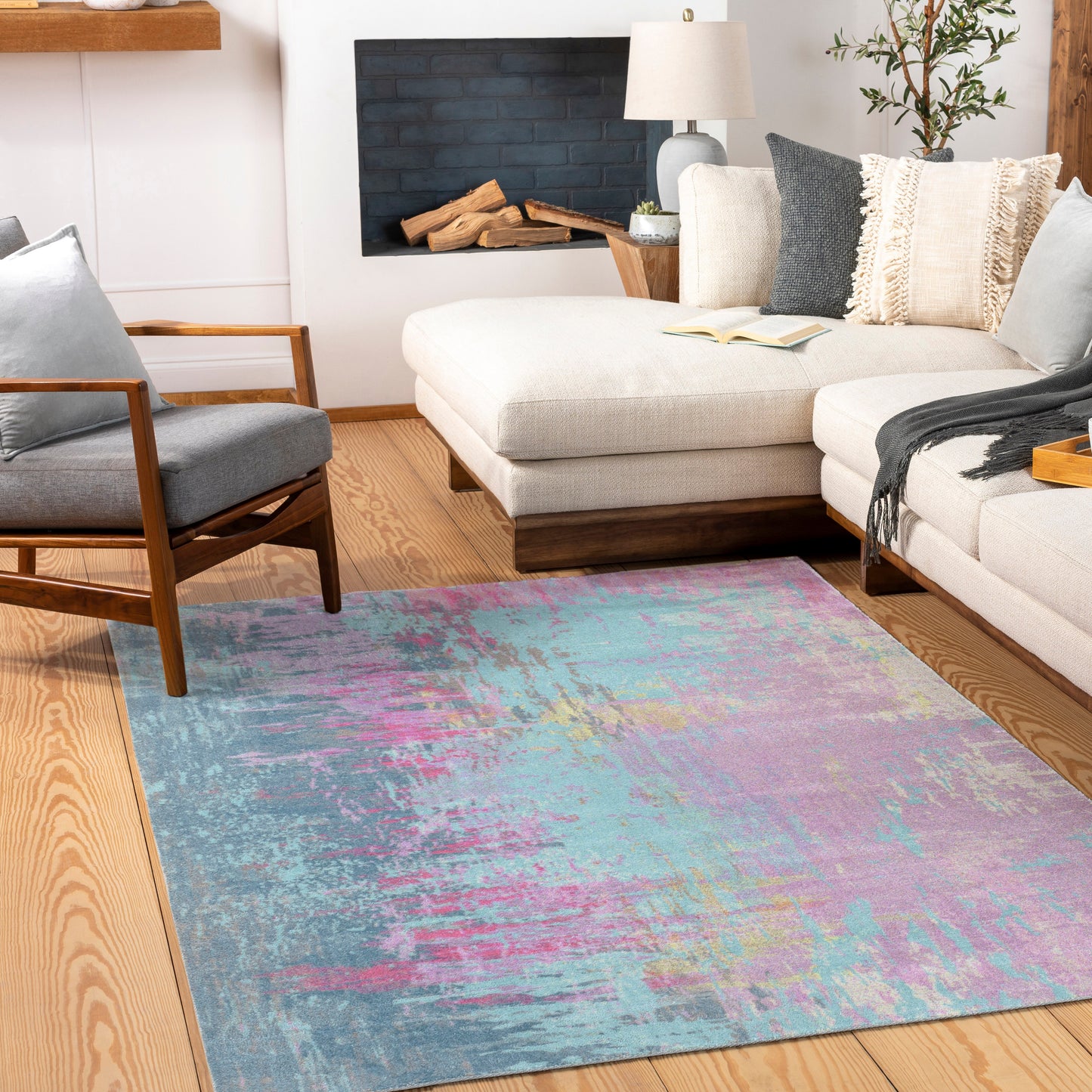 Felicity 14825 Machine Woven Synthetic Blend Indoor Area Rug by Surya Rugs