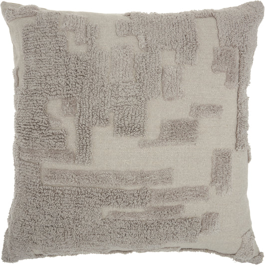 Life Styles GT745 Cotton Raised Distress Throw Pillow From Mina Victory By Nourison Rugs