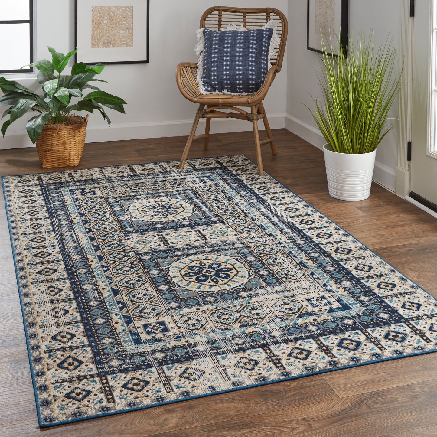 Nolan 39BYF Power Loomed Synthetic Blend Indoor Area Rug by Feizy Rugs