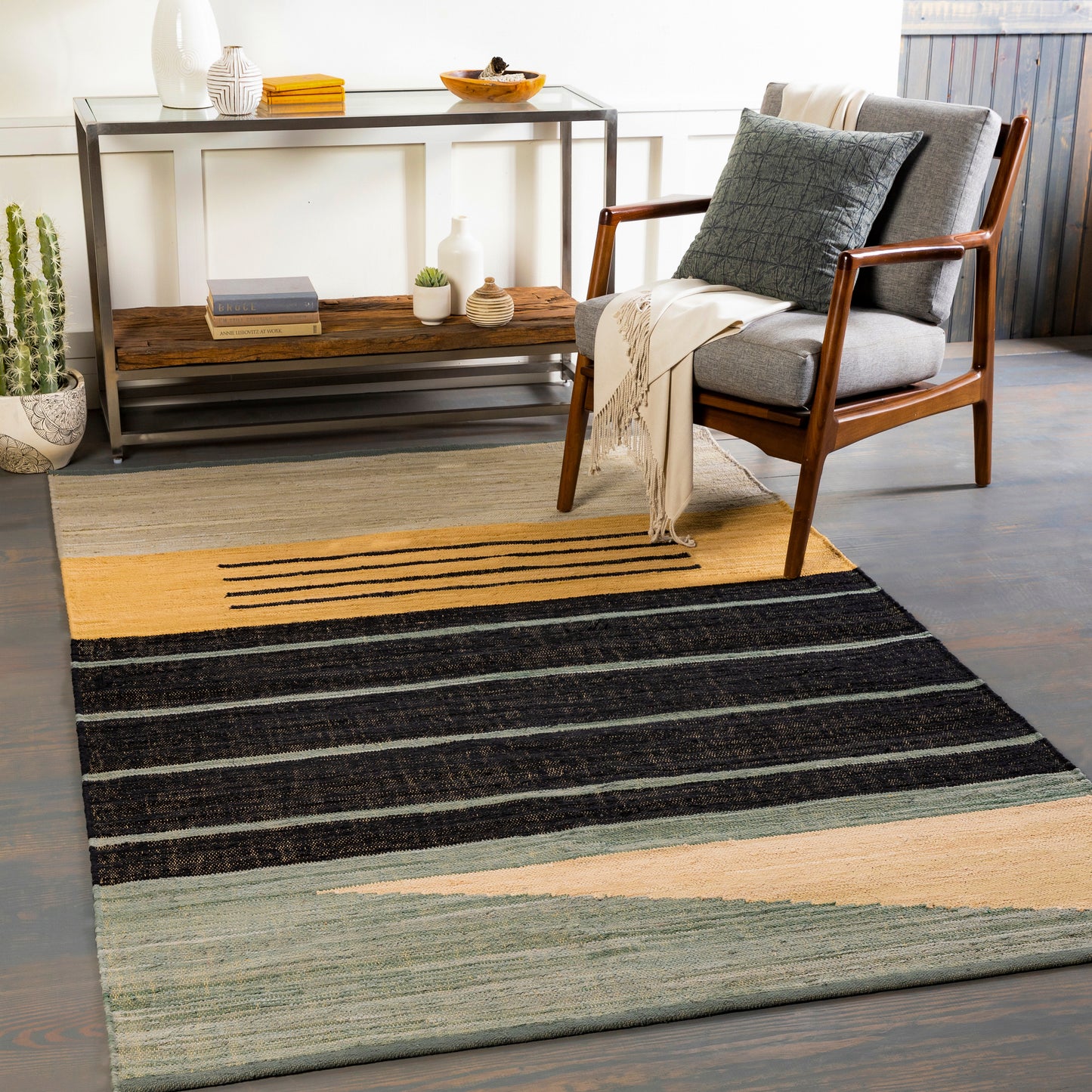 Fulham 26508 Hand Woven Cotton Indoor Area Rug by Surya Rugs