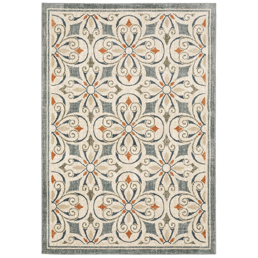 FIONA Border Power-Loomed Synthetic Blend Indoor Area Rug by Oriental Weavers