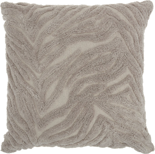 Life Styles GT746 Cotton Raised Zebra Throw Pillow From Mina Victory By Nourison Rugs