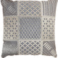 Natural Leather Hide S4291 Leather Cut Out Tiles Throw Pillow From Mina Victory By Nourison Rugs