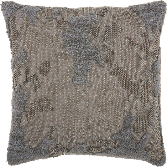 Luminescence E1199 Cotton Distressed Texture Throw Pillow From Mina Victory By Nourison Rugs