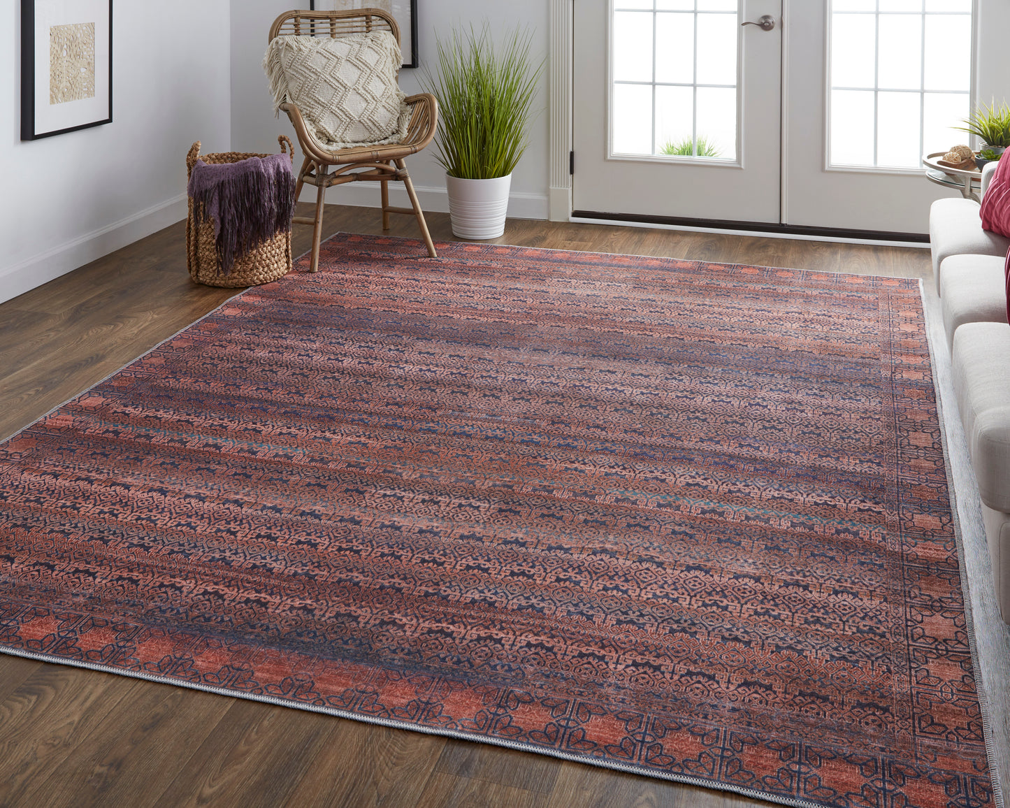 Voss 39H4F Power Loomed Synthetic Blend Indoor Area Rug by Feizy Rugs