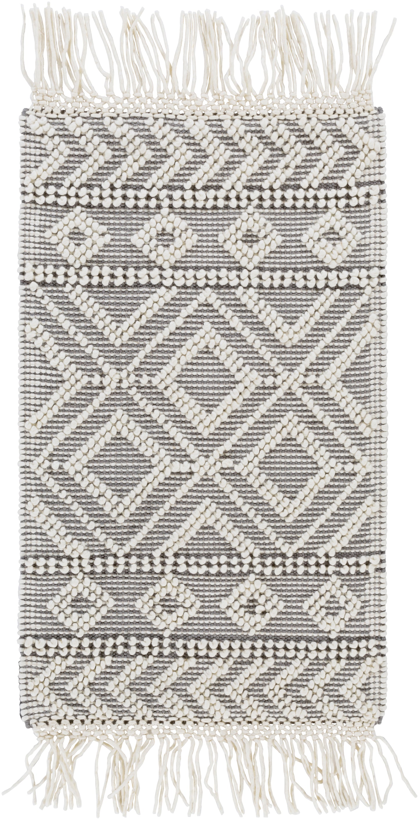 Farmhouse Tassels 23232 Hand Woven Wool Indoor Area Rug by Surya Rugs