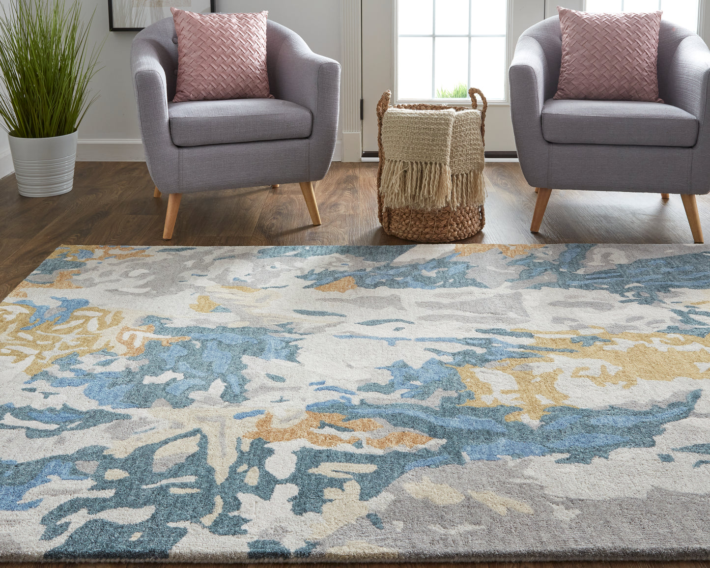 Everley 8645F Hand Tufted Wool Indoor Area Rug by Feizy Rugs