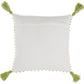Outdoor Pillows VJ025 Synthetic Blend Loops Stripes W/Tass Throw Pillow From Mina Victory By Nourison Rugs