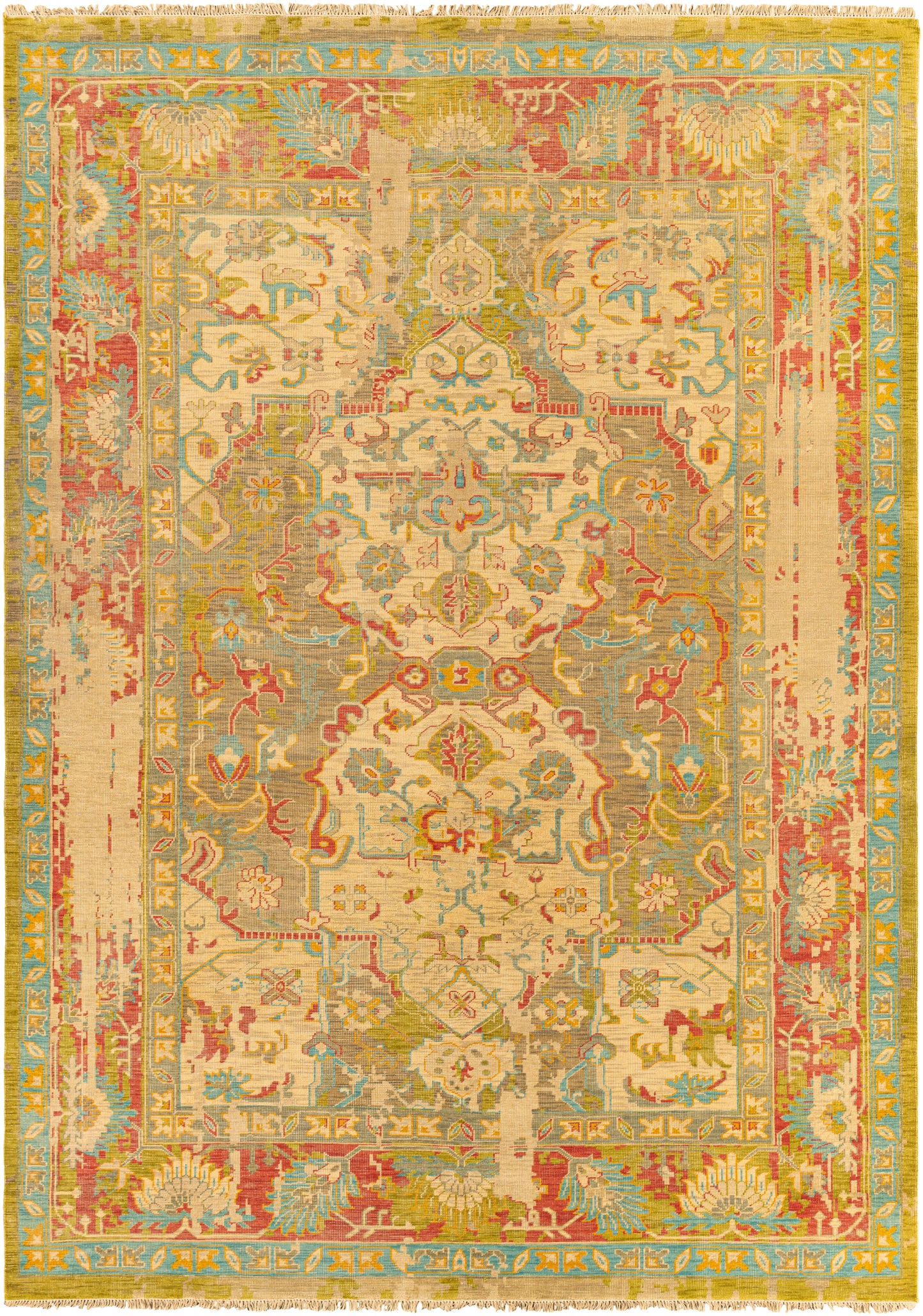 Festival 17405 Hand Knotted Wool Indoor Area Rug by Surya Rugs