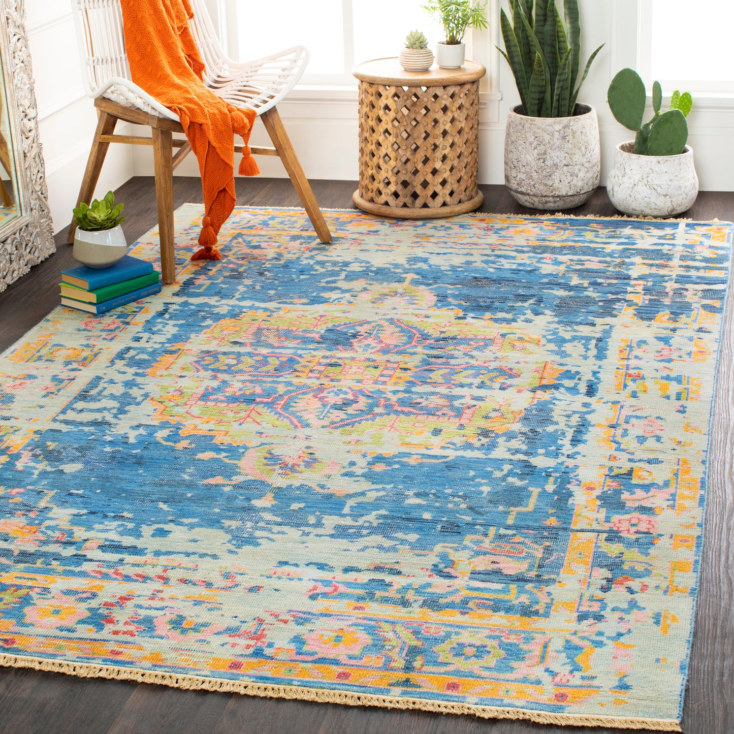Festival 23264 Hand Knotted Wool Indoor Area Rug by Surya Rugs