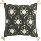 Life Styles ST443 Cotton Embroidered Feathers Throw Pillow From Mina Victory By Nourison Rugs