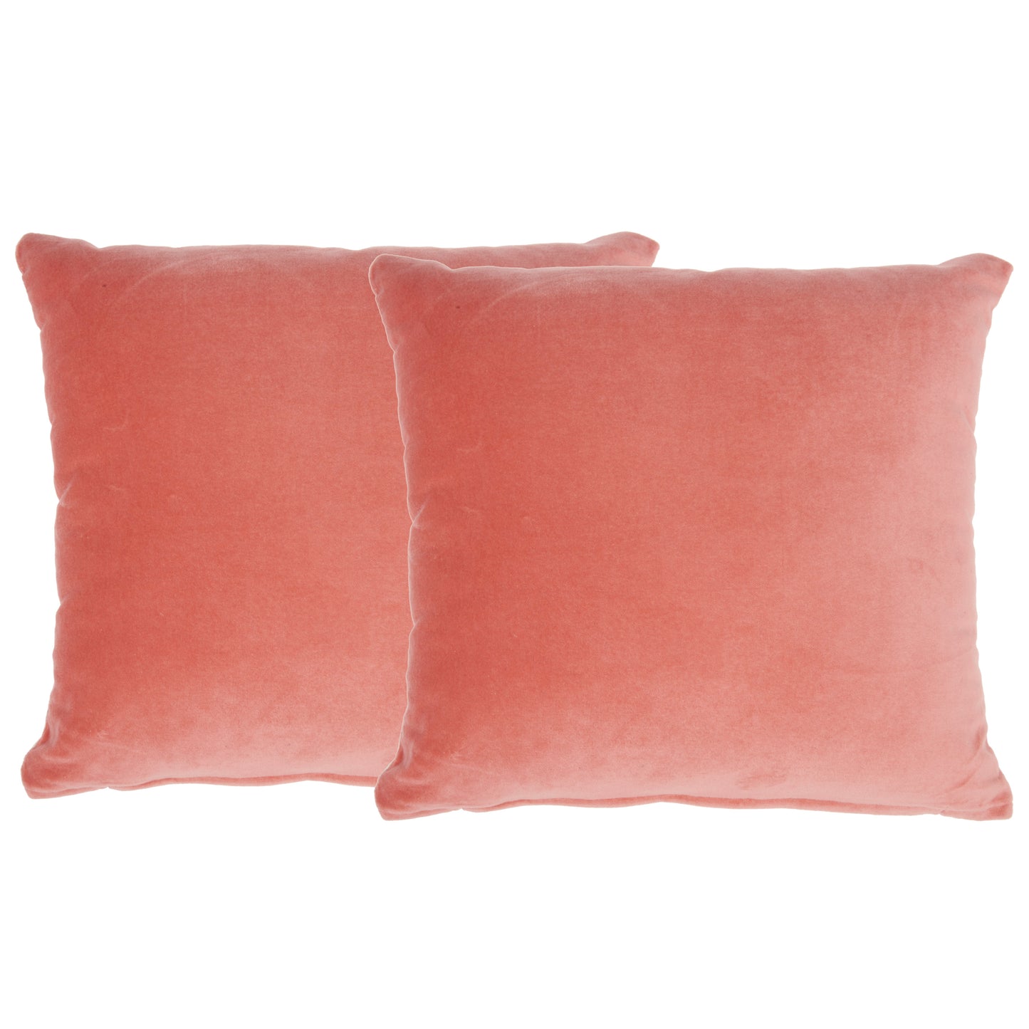 Life Styles SS999 Cotton Solid Velvet 2 Pack Pillow Cover From Mina Victory By Nourison Rugs