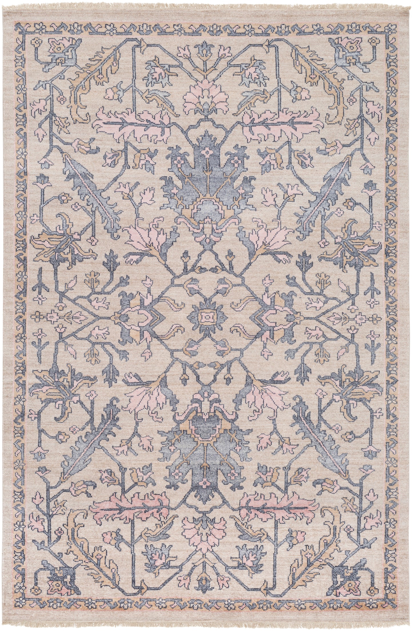 Gorgeous 21617 Hand Knotted Synthetic Blend Indoor Area Rug by Surya Rugs