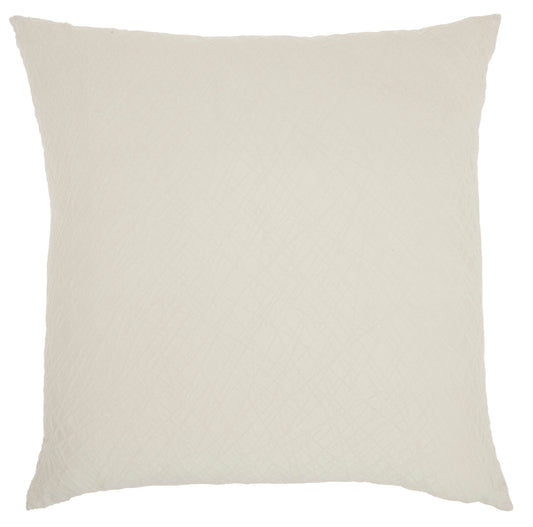 Life Styles ET347 Synthetic Blend Distress Criss Cross Throw Pillow From Mina Victory By Nourison Rugs