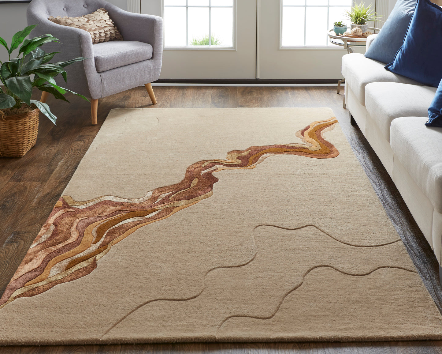 Serrano 8853F Hand Tufted Wool Indoor Area Rug by Feizy Rugs