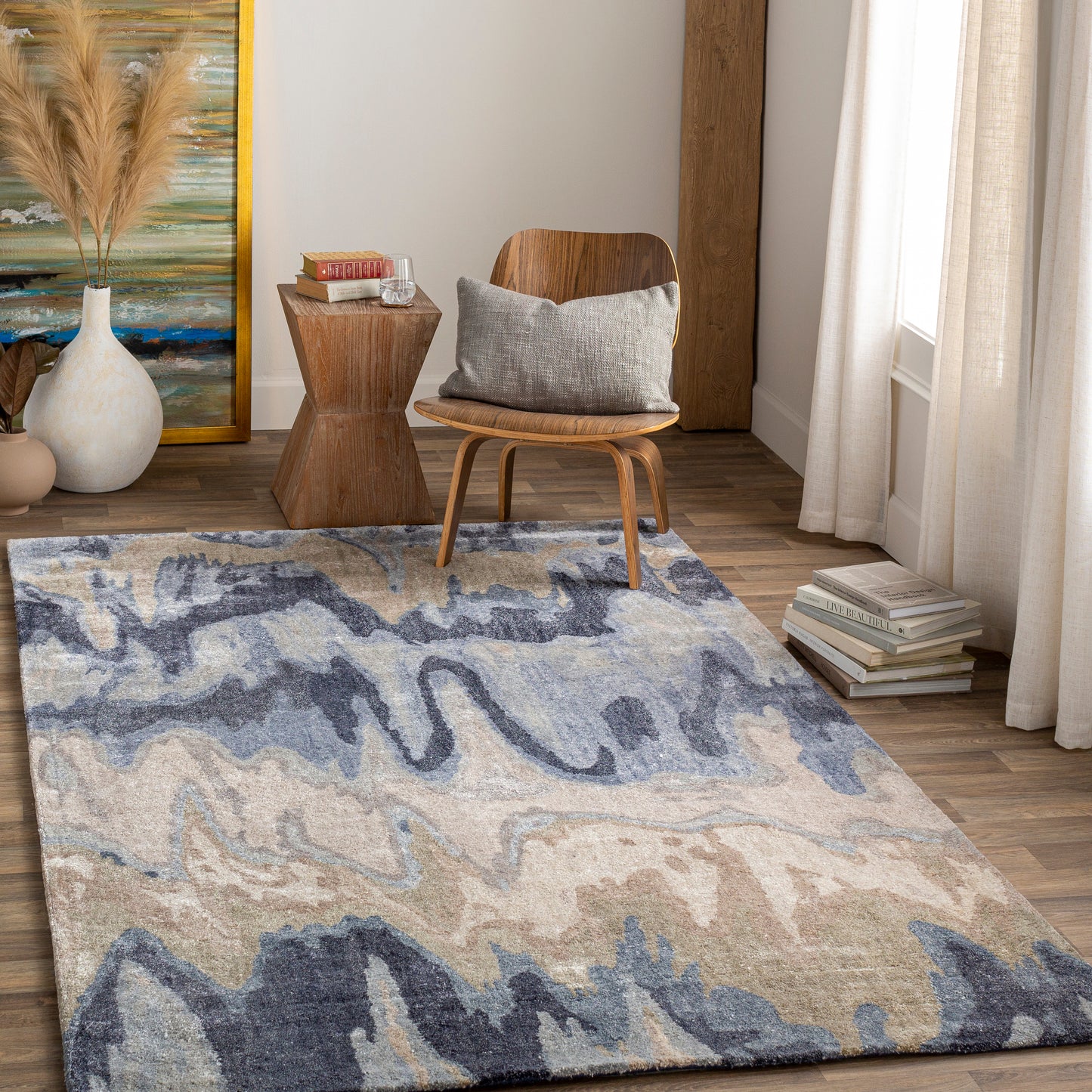 Gemini 12645 Hand Tufted Synthetic Blend Indoor Area Rug by Surya Rugs