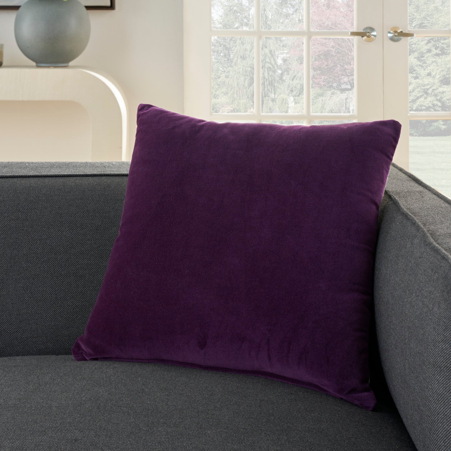 Life Styles SS900 Cotton Solid Velvet Throw Pillow From Mina Victory By Nourison Rugs