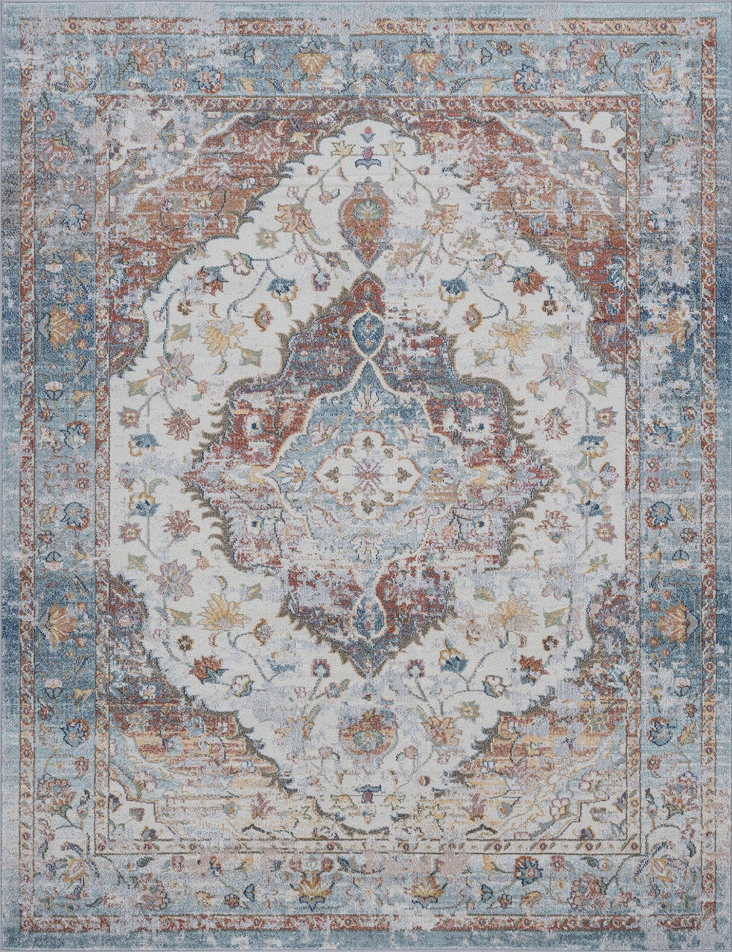 Reina-REI15 Cut Pile Synthetic Blend Indoor Area Rug by Tayse Rugs