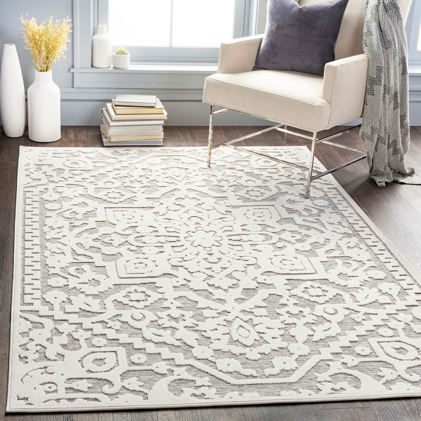 Greenwich 26744 Machine Woven Synthetic Blend Indoor/Outdoor Area Rug by Surya Rugs