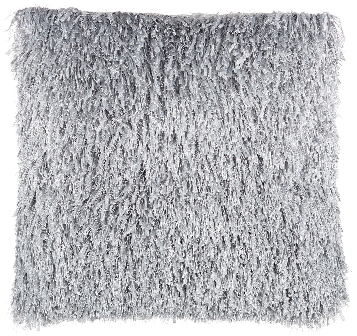 Shag TL048 Synthetic Blend Soft Ribbon Shag Throw Pillow From Mina Victory By Nourison Rugs