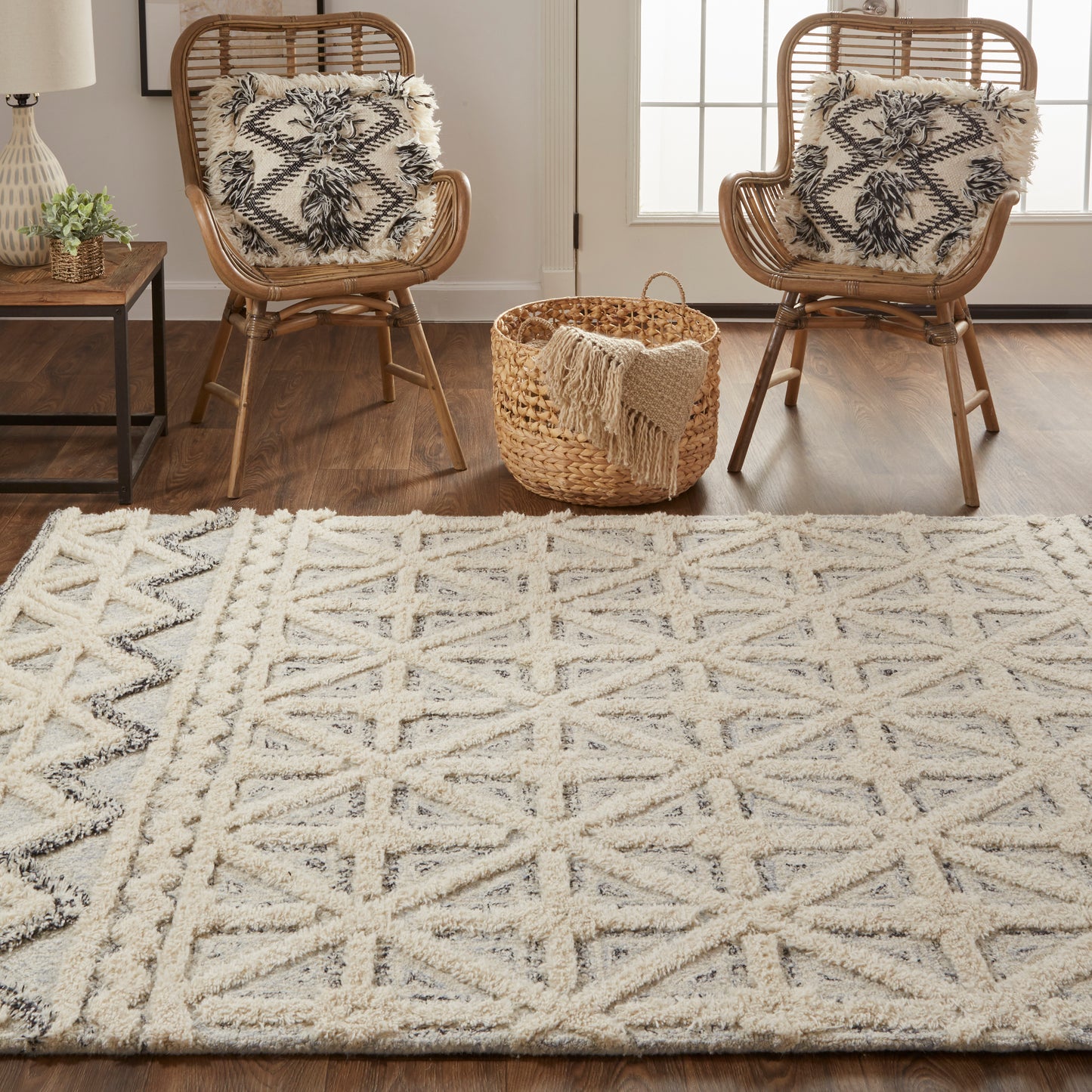 Anica 8007F Hand Tufted Wool Indoor Area Rug by Feizy Rugs