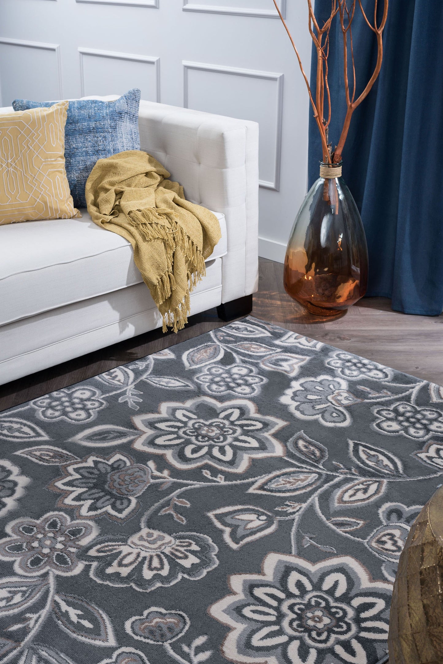 Madison-MDN34 Cut Pile Synthetic Blend Indoor Area Rug by Tayse Rugs