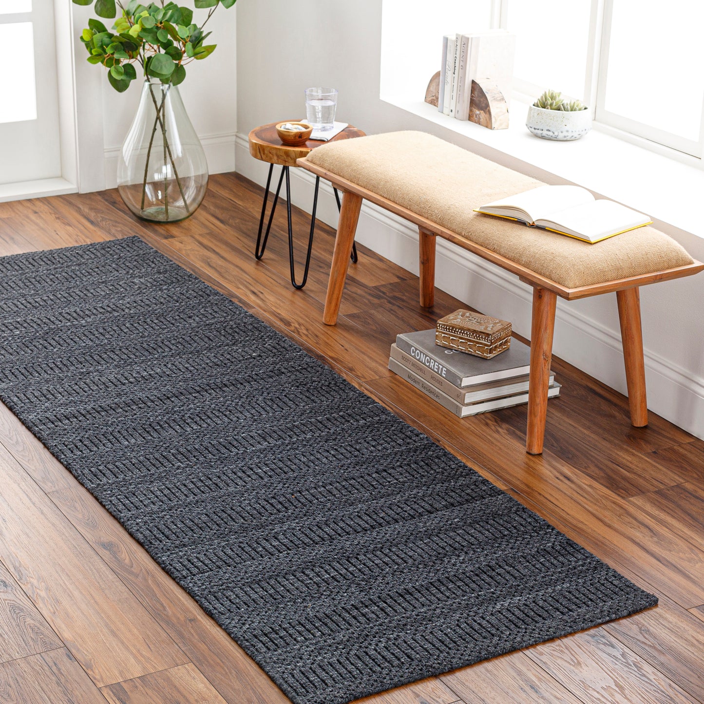 Hickory 30771 Hand Loomed Synthetic Blend Indoor/Outdoor Area Rug by Surya Rugs