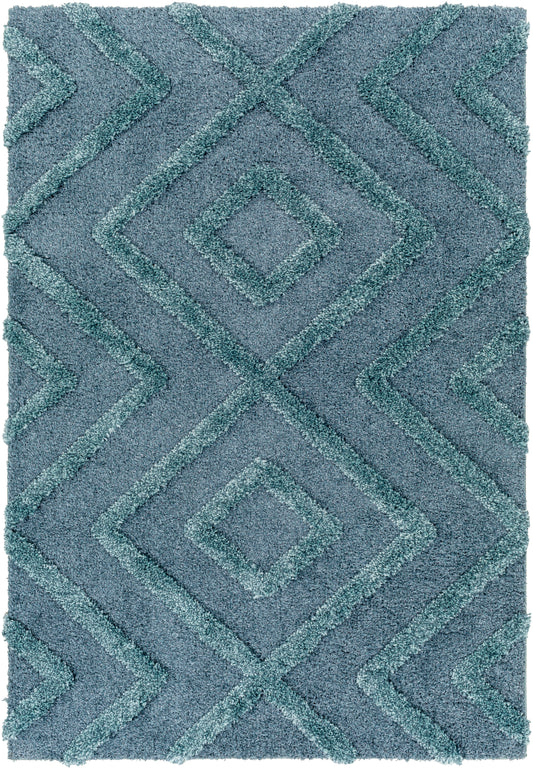 Hudson shag 30707 Machine Woven Synthetic Blend Indoor Area Rug by Surya Rugs