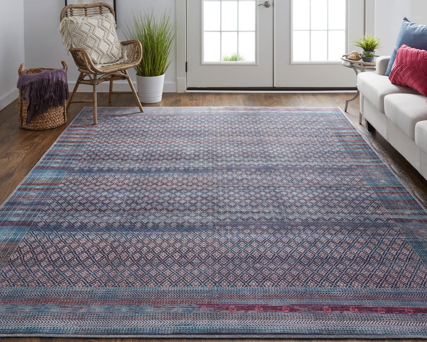 Voss 39H7F Power Loomed Synthetic Blend Indoor Area Rug by Feizy Rugs