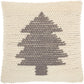Holiday Pillows DC569 Synthetic Blend Xmas Tree Loops Throw Pillow From Mina Victory By Nourison Rugs