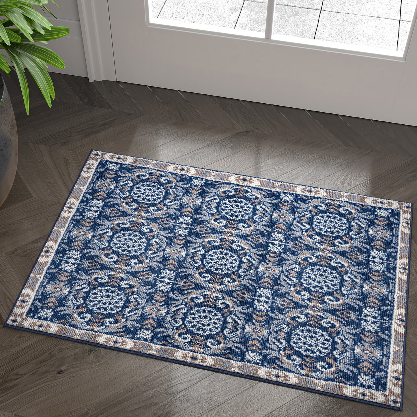 Hampton-HMP38 Cut Pile Synthetic Blend Indoor Area Rug by Tayse Rugs